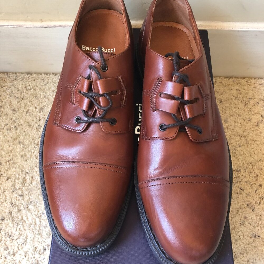 Vintage Men's Bacco Bucci Mondial Moscato 001 Chestnut - Size 9 D/EE